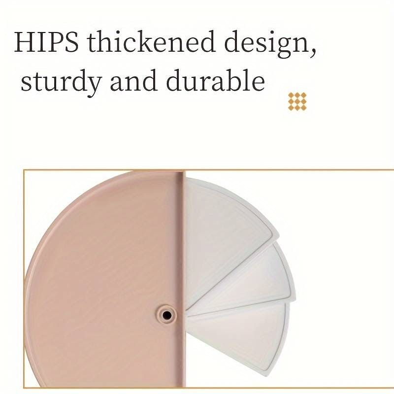 Creative Semicircle Storage Box, 3 Layer Travel Jewelry Box, Multi Layer Countertop Makeup Organizer, Multifunctional Half Circular Dressing Beauty Box, Student Stationery Cosmetic Storage Organizer Creative Semicircle Storage Box, 3 Layer Travel Jewelry Box, Multi Layer Countertop Makeup Organizer, Multifunctional Half Circular Dressing Beauty Box, Student Stationery Cosmetic Storage Organizer